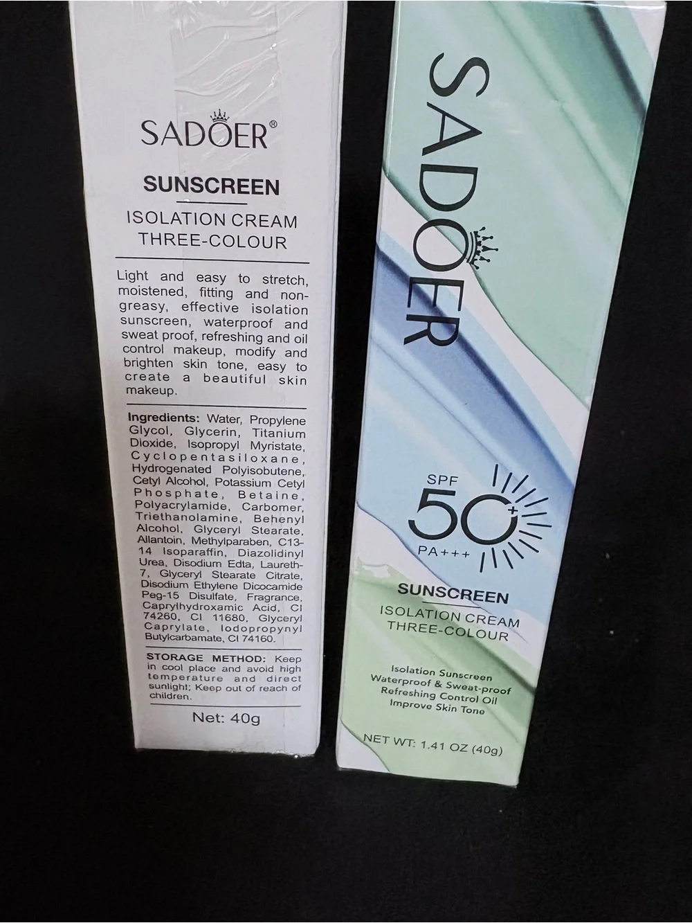 Exfoliating Gel and Sunscreen (2 of each)
